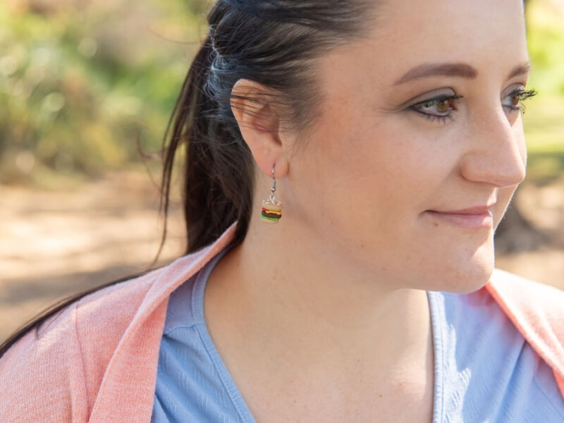 Polymer clay earrings